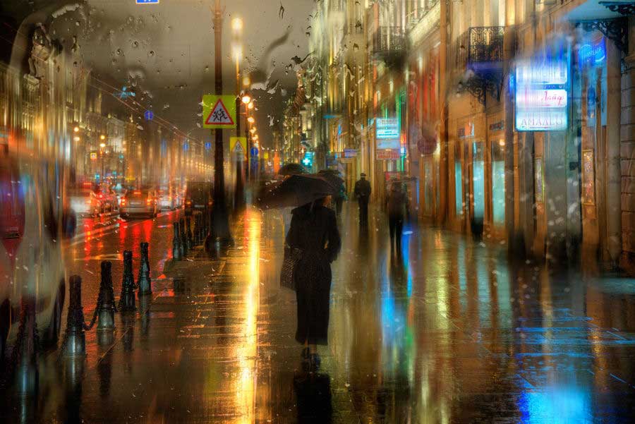 Художник, что рисует дождь: городские пейзажи Эдуарда Гордеева
