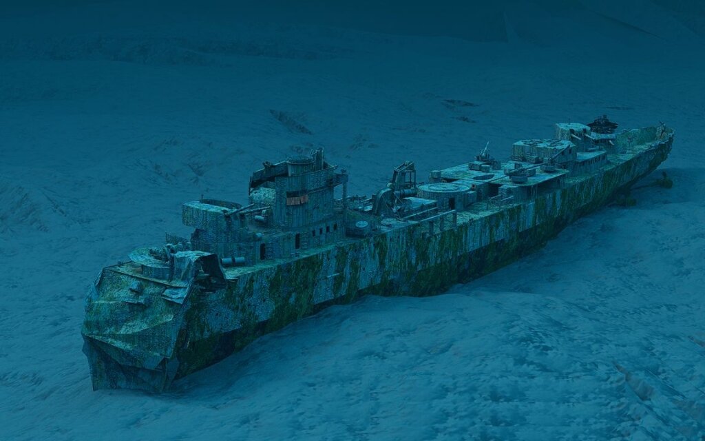 В океане три миллиона затонувших кораблей