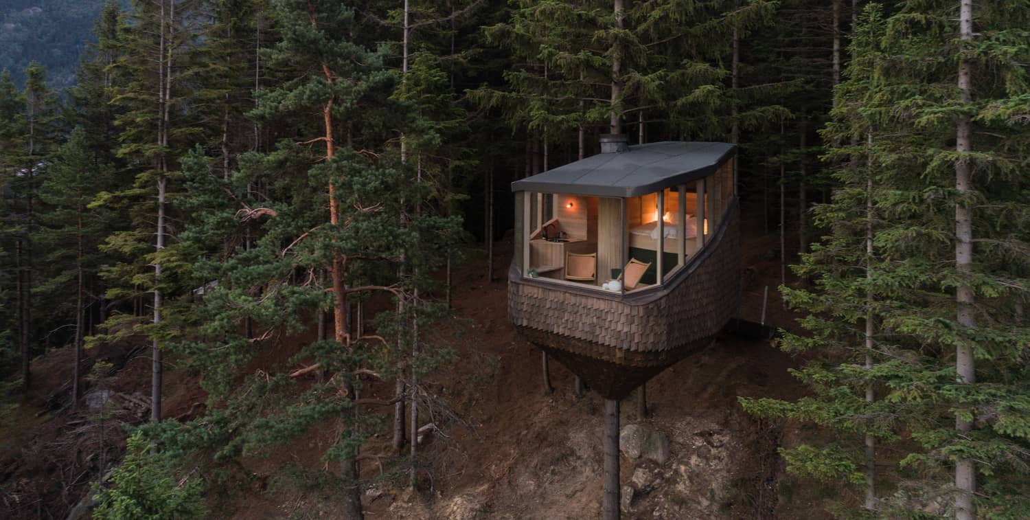 Уютные висячие домики Woodnest с захватывающим видом на норвежский фьорд