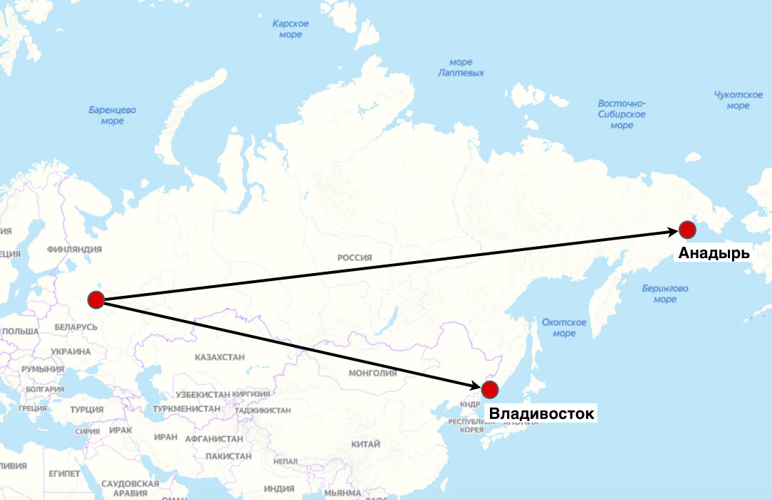 Почему Чукотка на самом деле ближе к Москве, чем Владивосток