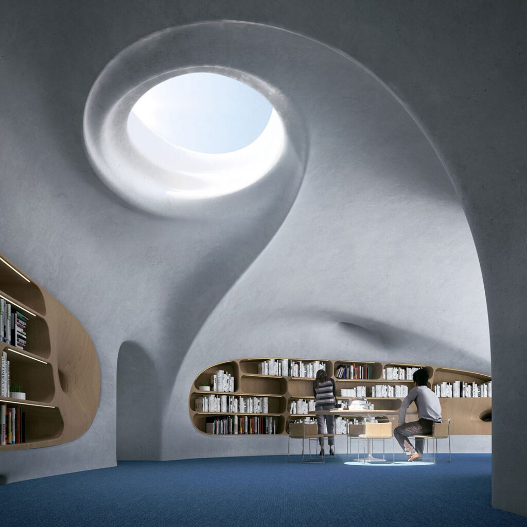 MAD Architects: проект библиотеки на острове Хайнань