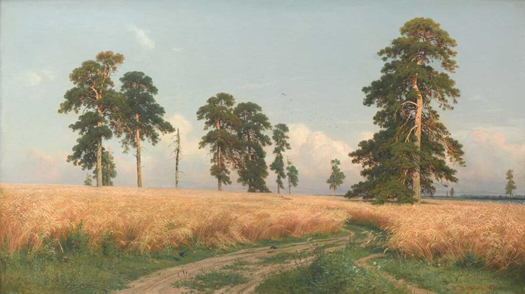 Картина «Рожь». Иван Шишкин, 1878.
