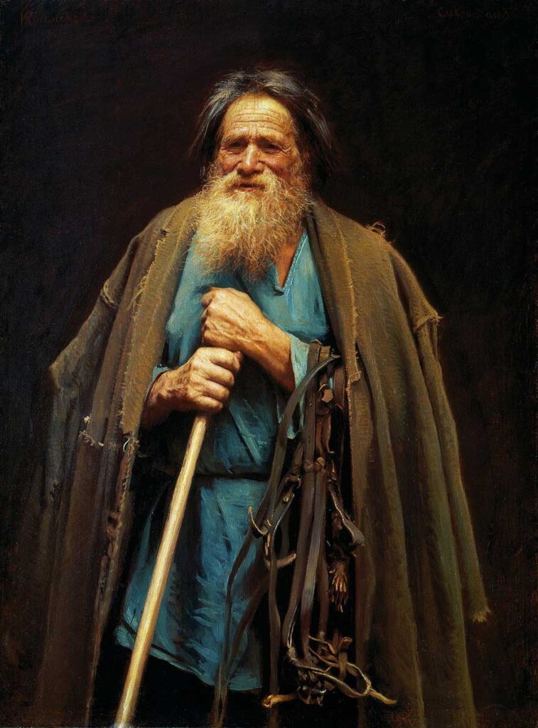 Картина «Крестьянин с уздечкой». Иван Крамской, 1883