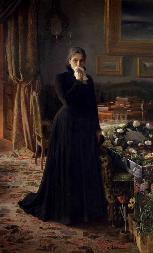 Картина «Неутешное горе». Иван Крамской, 1884