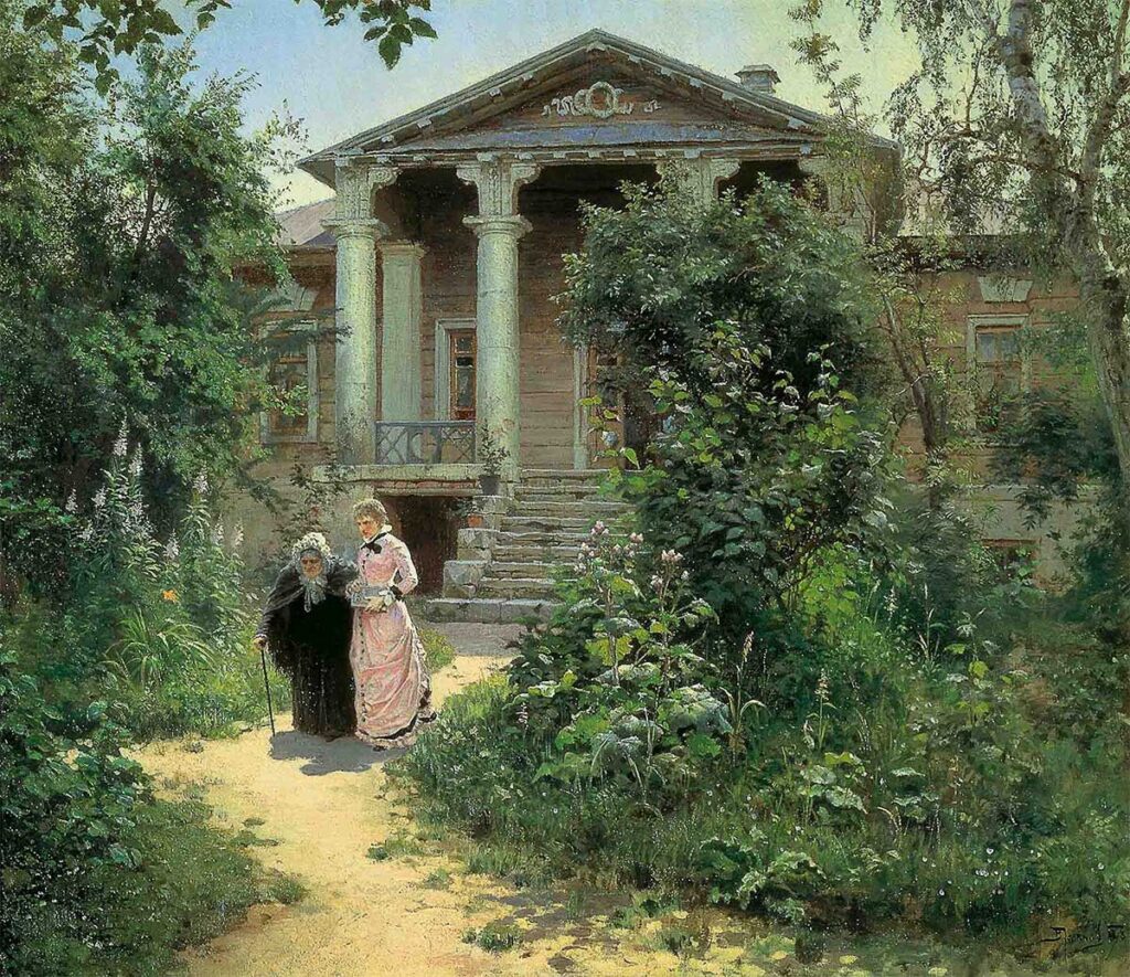 Картина «Бабушкин сад». Художник: Василий Поленов, 1878