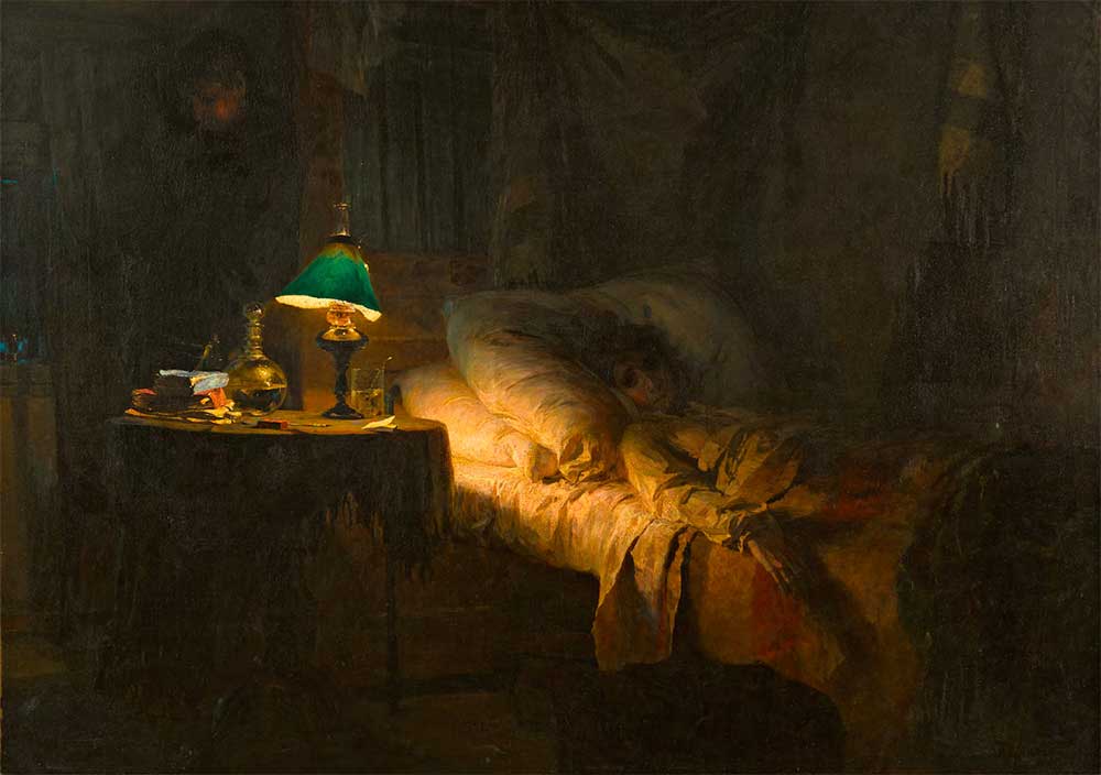 Картина «Больная». Василий Поленов, 1886