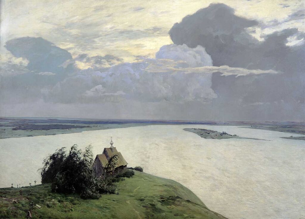 Картина «Над вечным покоем» (1894), Исаак Левитан