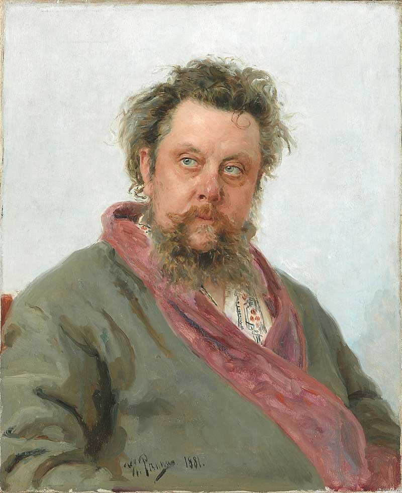«Портрет М. П. Мусоргского». Илья Репин, 1881