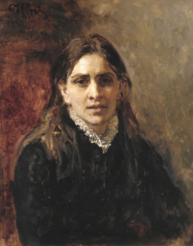 «Портрет П. А. Стрепетовой». Илья Репин, 1882
