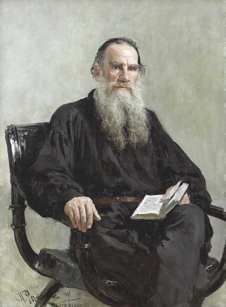 «Портрет Л. Н. Толстого». Художник: Илья Репин, 1887