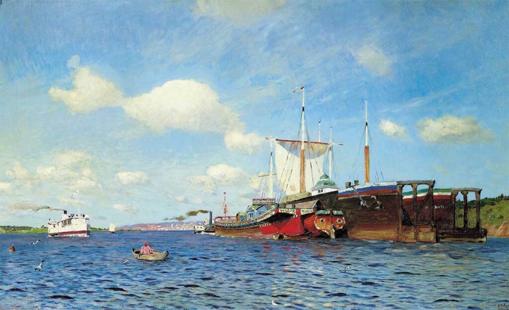 Свежий ветер. Волга (1895), Исаак Левитан