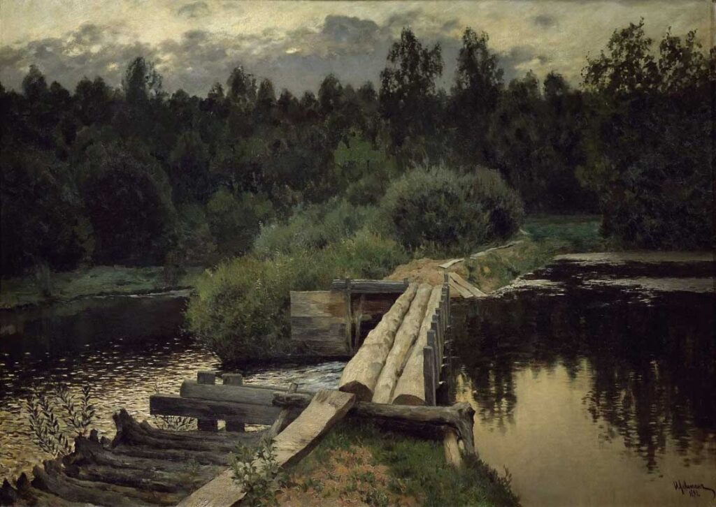У омута (1892), Левитан