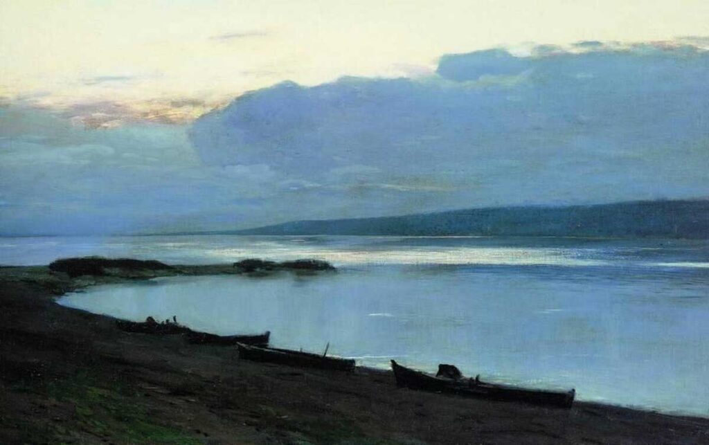 Картина «Вечер на Волге» (1887-1888), Исаак Левитан