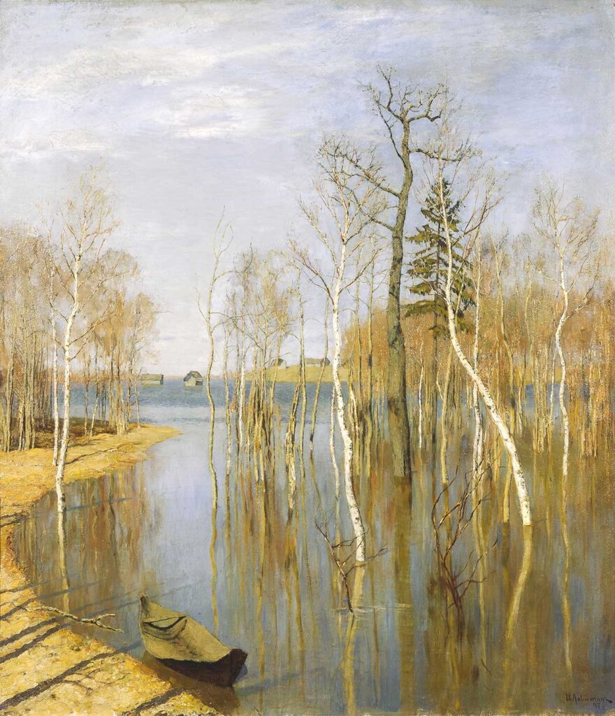 Картина «Весна - большая вода» (1897), Исаак Левитан