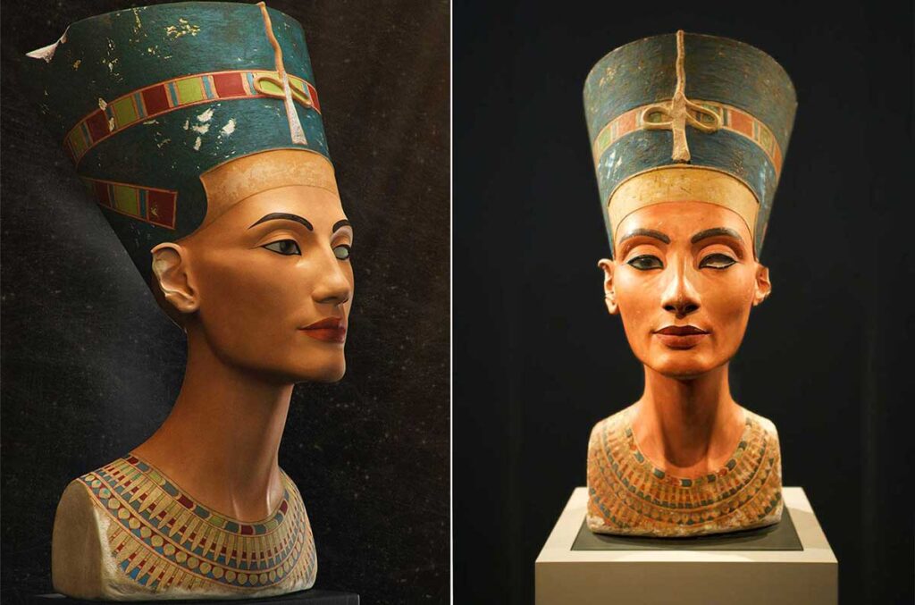 Бюст Нефертити. Скульптор Тутмес. XIV в. до н.э.