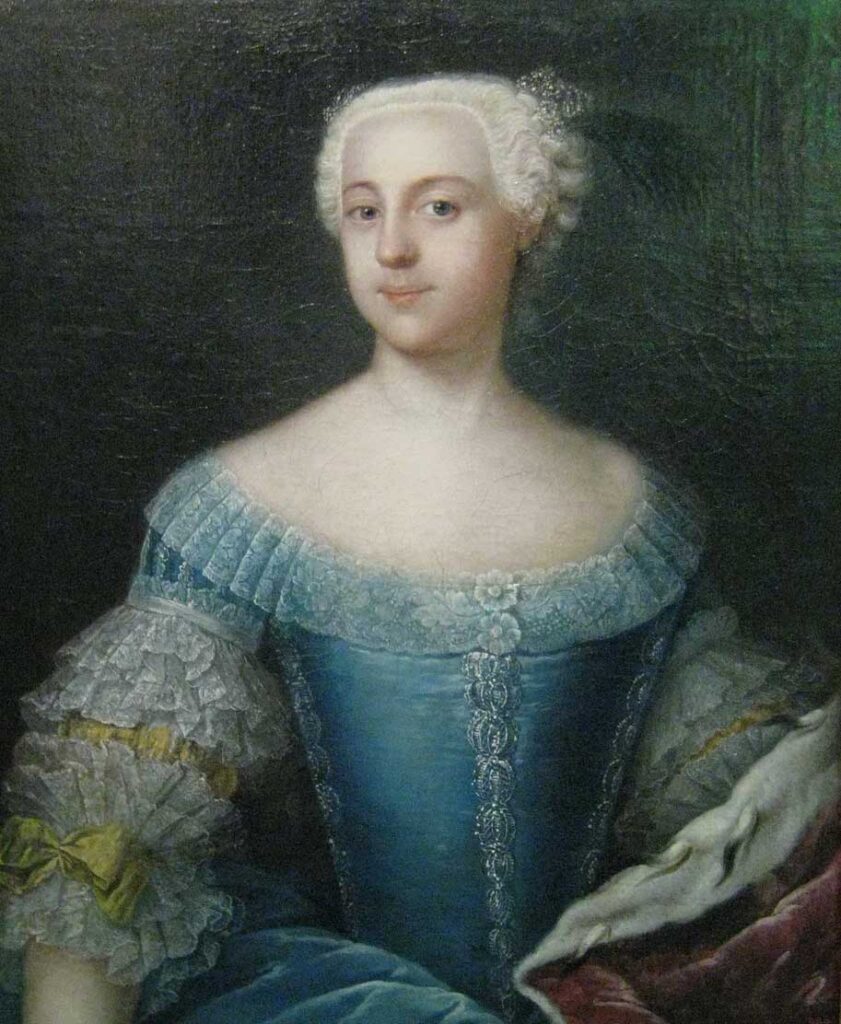 Принцесса София Фредерика Анхальт-Цербстская, 1742 г. (Екатерина Великая фото в молодости)