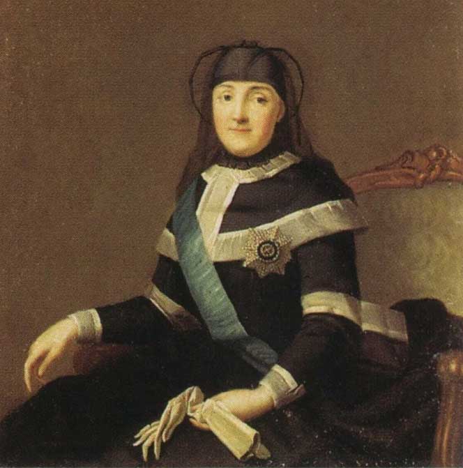 Портрет Екатерины II в трауре по императрице Елизавете Петровне 