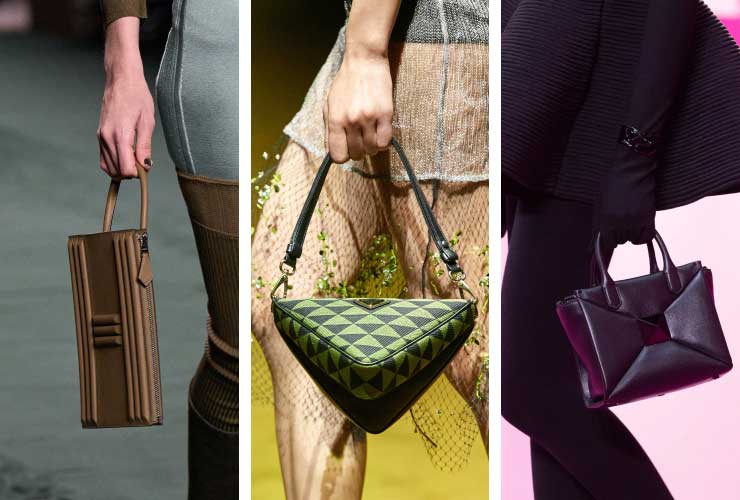 Модные геометрические формы сумок 2024