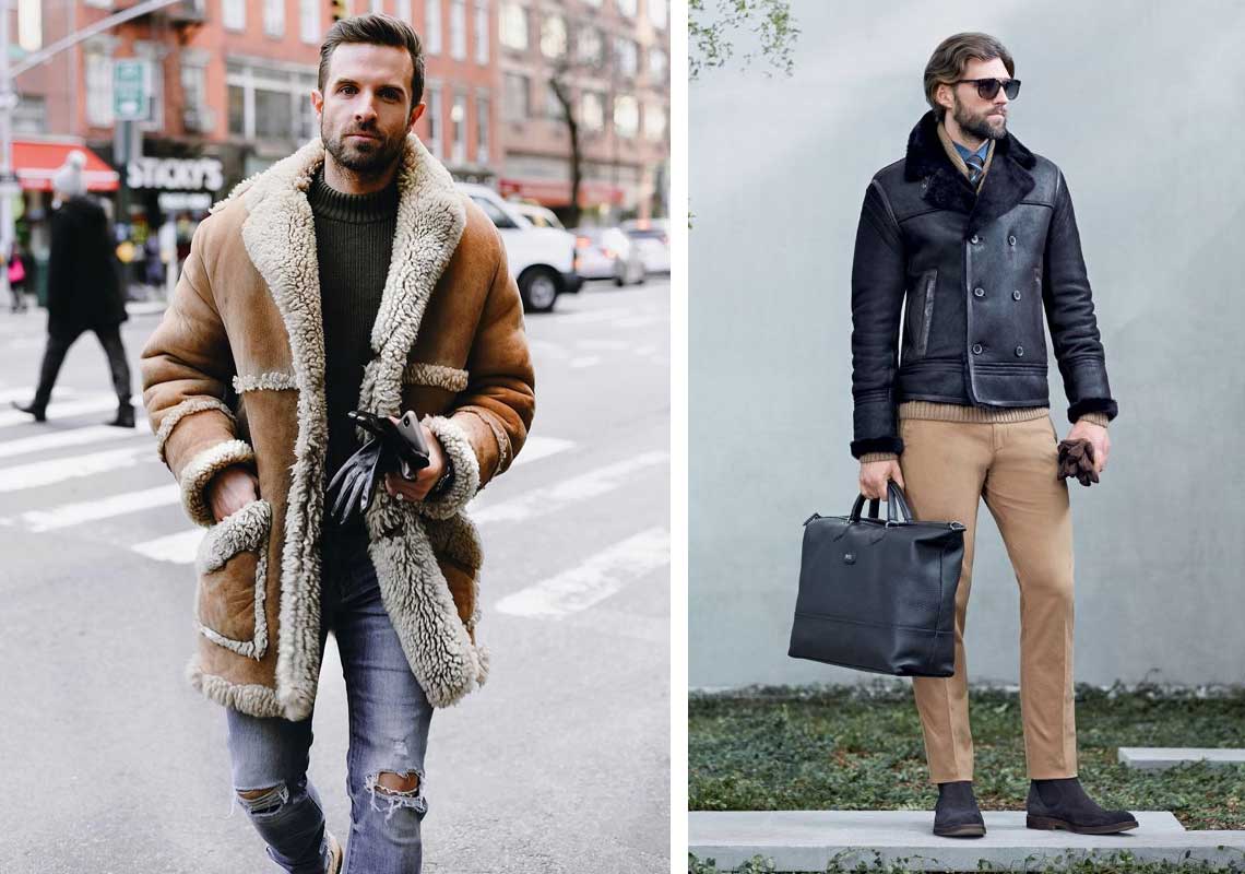 Мужская меховая одежда тренд осени-зимы 2023