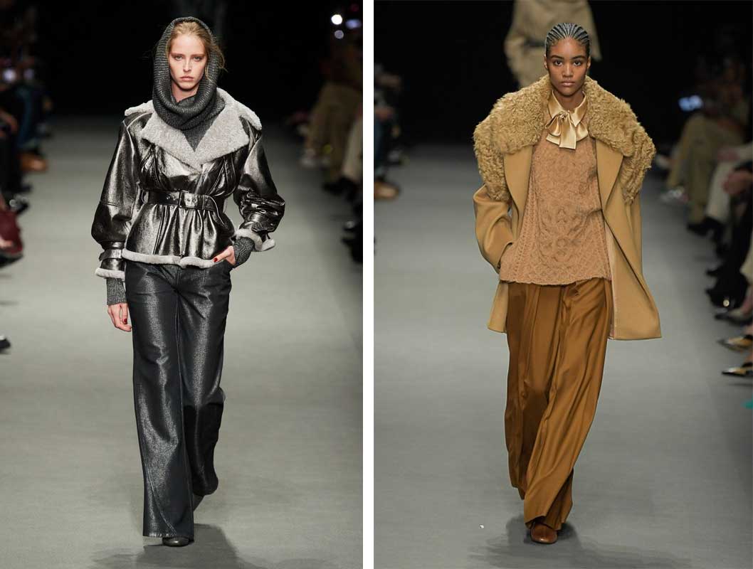 Женские куртки с пелериной мода осень-зима 2024
