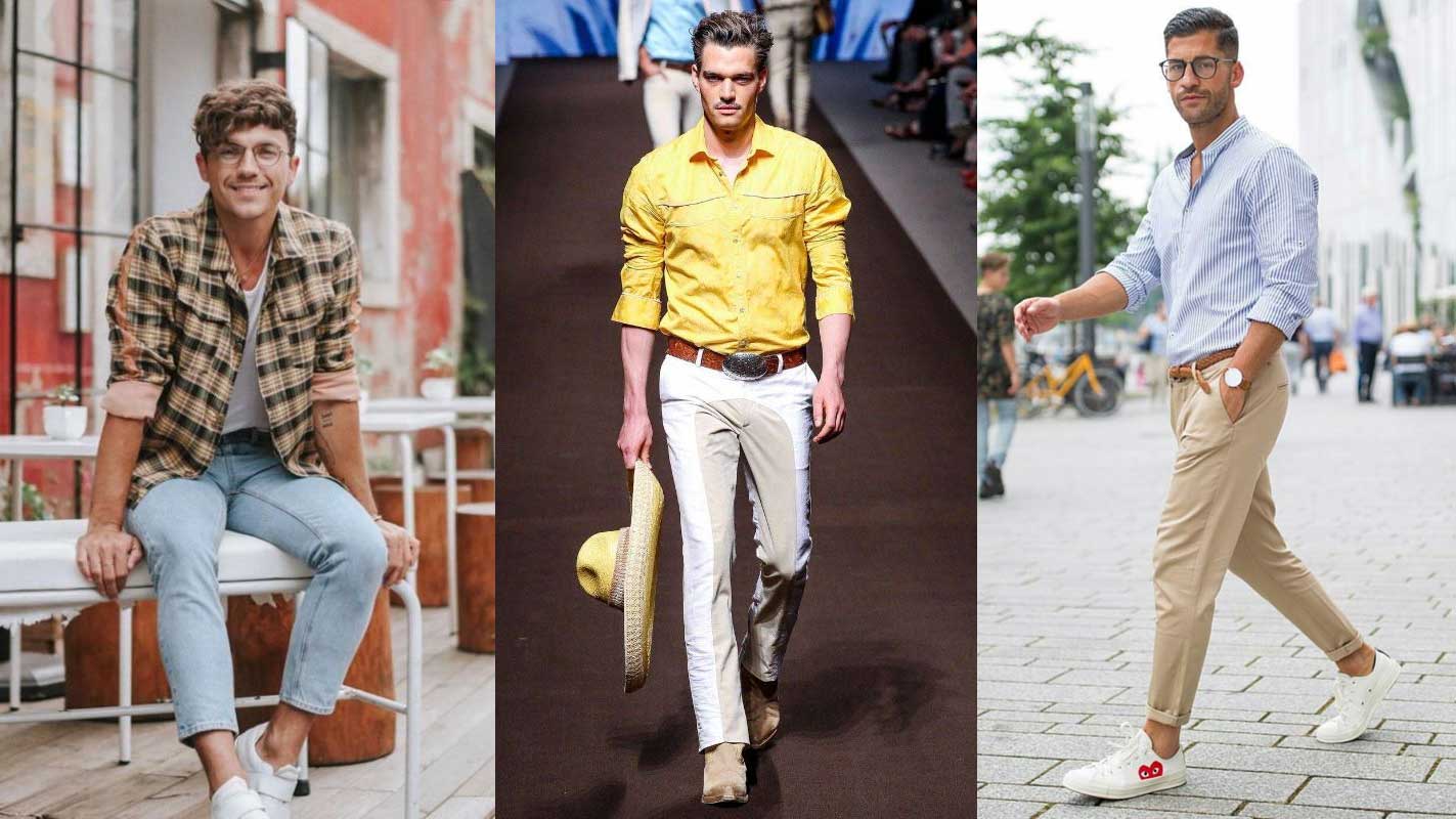 Модные мужские рубашки 2024: гид по самым актуальным цветам, принтам и крою