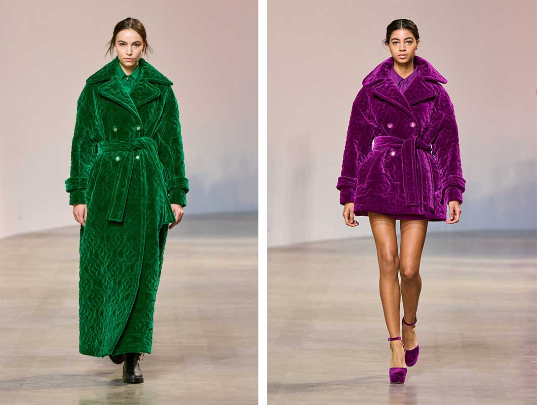 Демисезонное пальто-халат 2023-2024 модные тренды