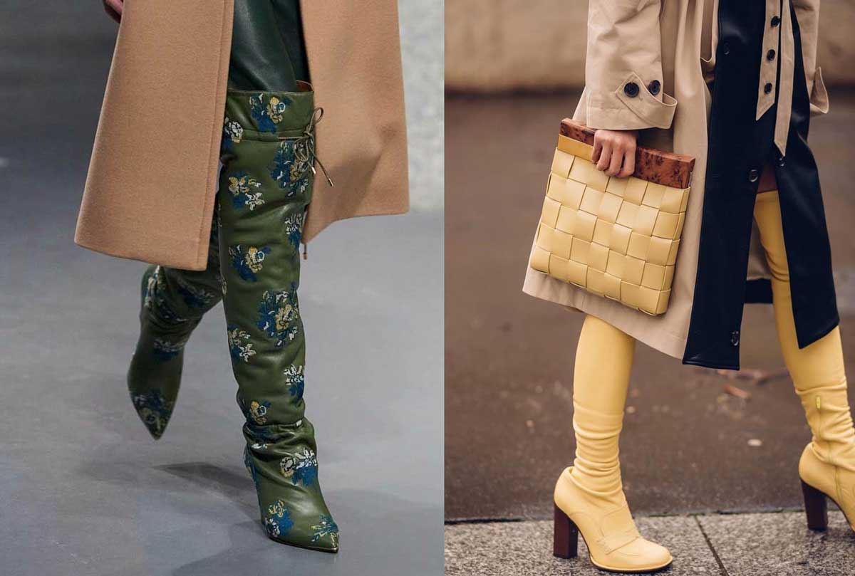 Ботфорты на каблуке - модный тренд осень 2022 зима 2023
