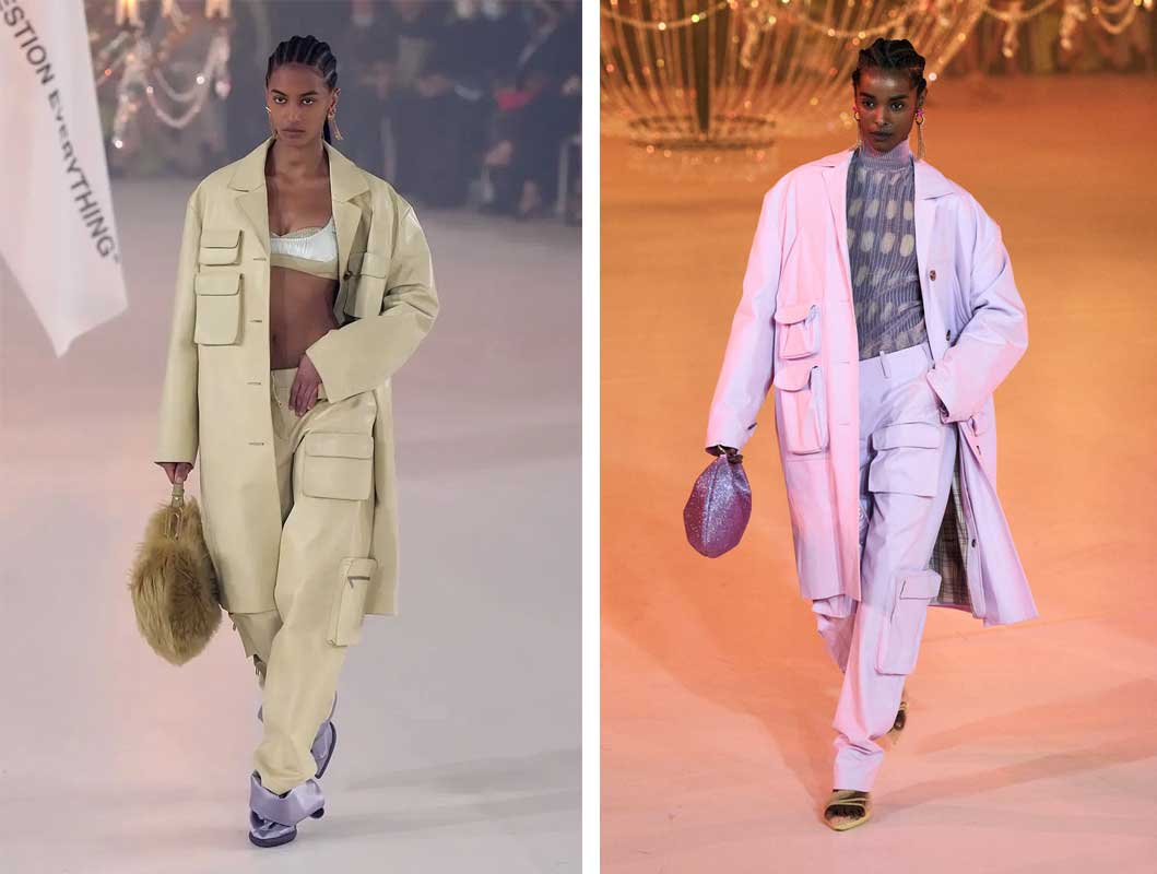 Современные куртки с накладными карманами модный тренд осень 2022-2023