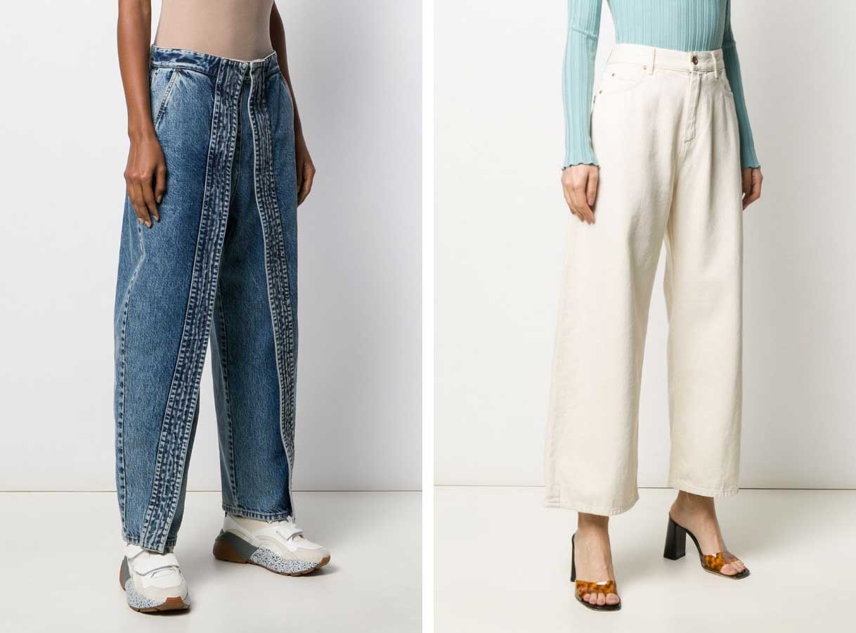 Широкие модели джинсов модные тенденции сезона 2022-2023