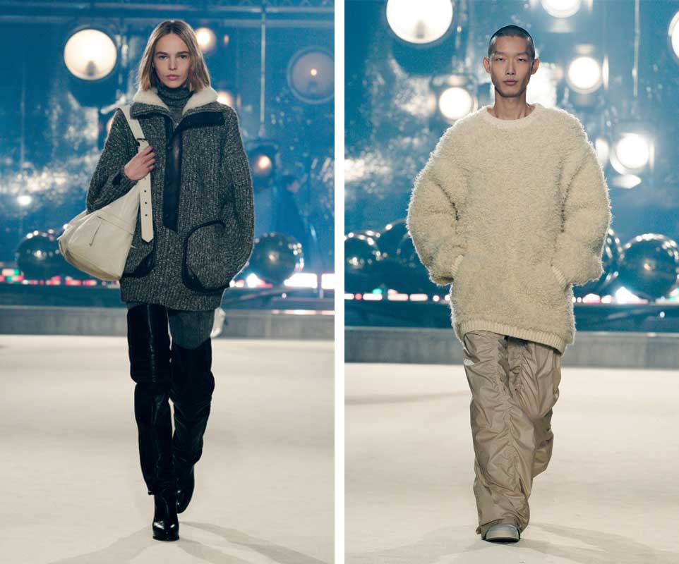 Свитер оверсайз модные луки осень-зима 2024