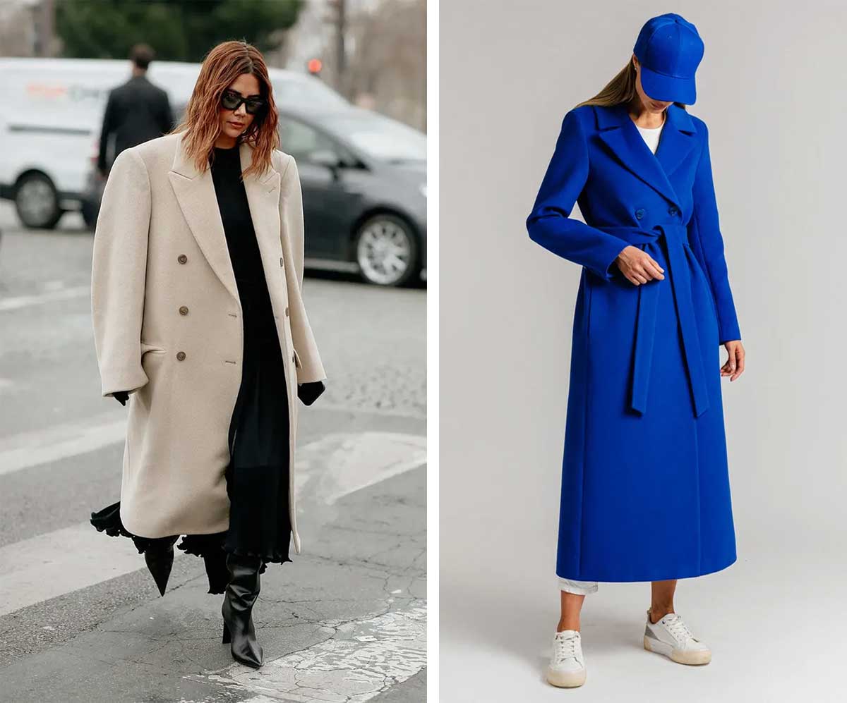 Самое модное и универсальное двубортное пальто 2022-2023