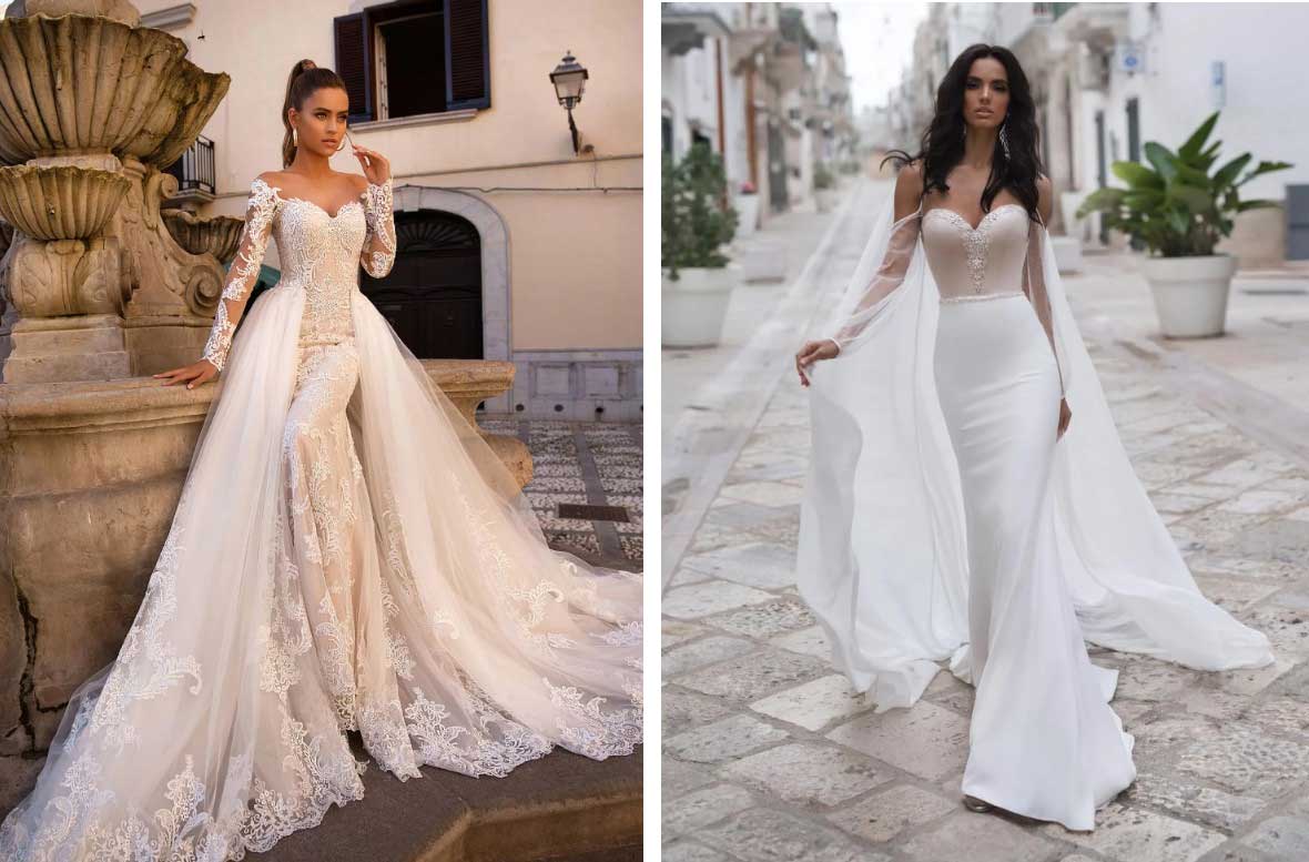 Изящные свадебные платья фасоном рыбка или русалка 2024: модные тренды и стильные образы