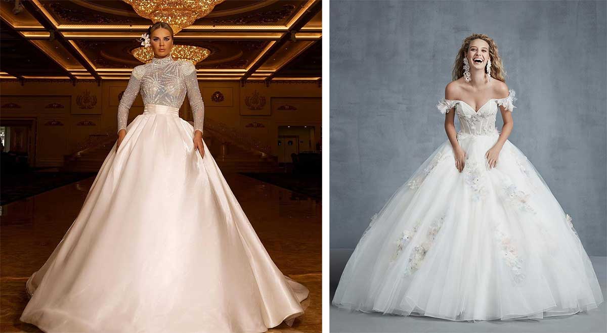 Пышные королевские платья для свадеб: модные тренды 2024