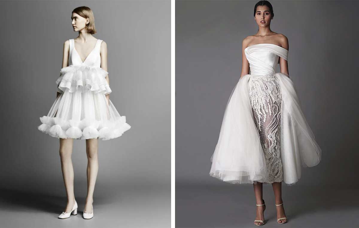 Свадебное платье пышное короткое 2024: модные тренды и стильные образы