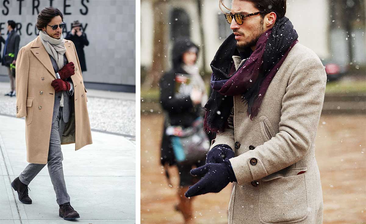 Стильные мужские перчатки из кашемира модные тренды сезона осень-зима 2024