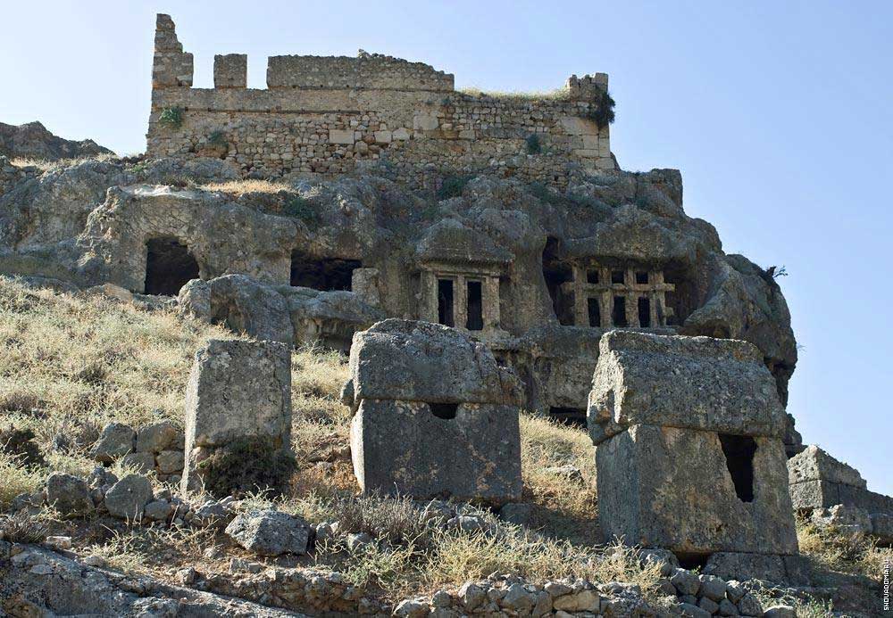 Руины античного города Тлос, Турция 