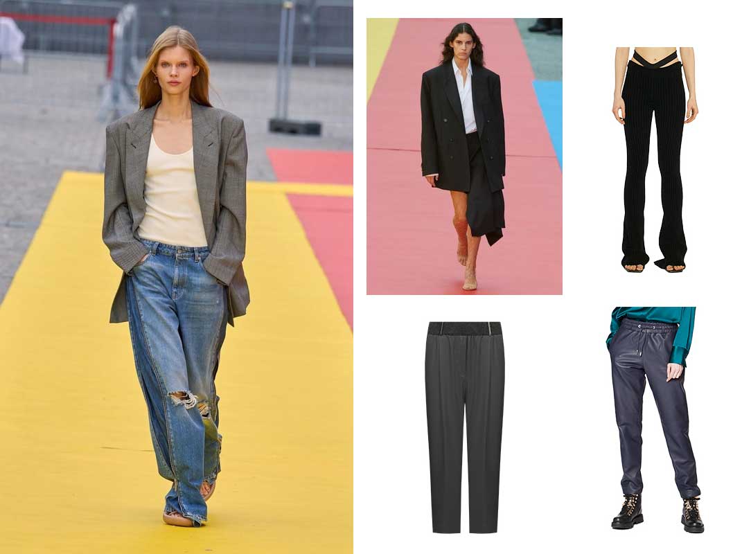 Женские брюки, джинсы, юбки с низкой посадкой модные тенденции 2023 года