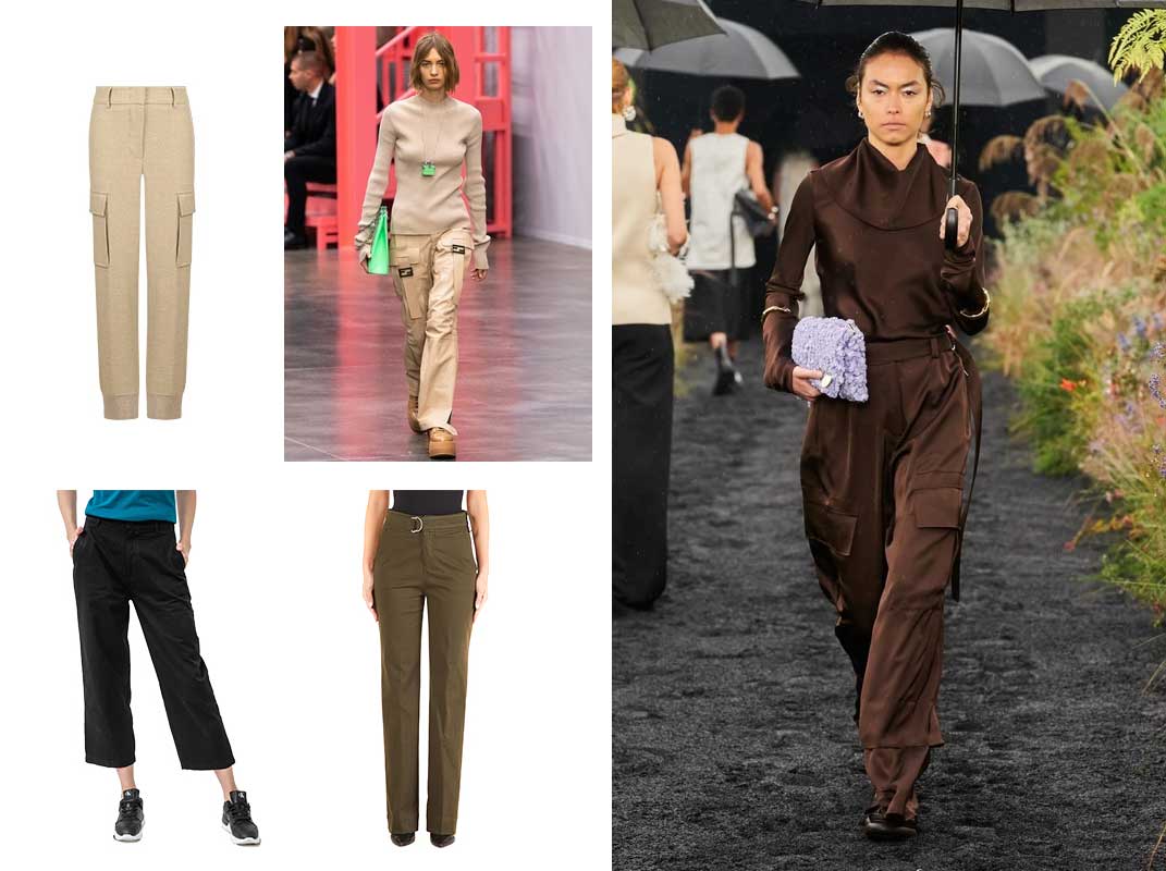 Женские брюки карго модный тренд 2023 года