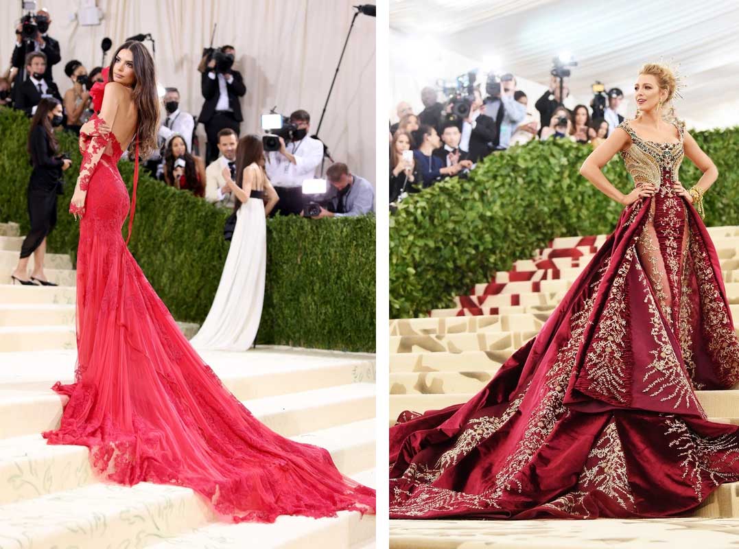 Роскошное платье в цвете Viva Magenta карминово-красный для вечернего выхода модные тренды 2023