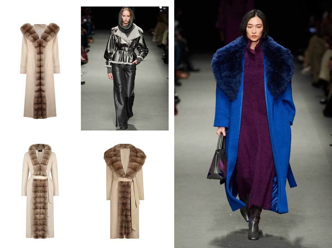 Теплое пальто с мехом - самый популярная верхняя одежда в 2023 году