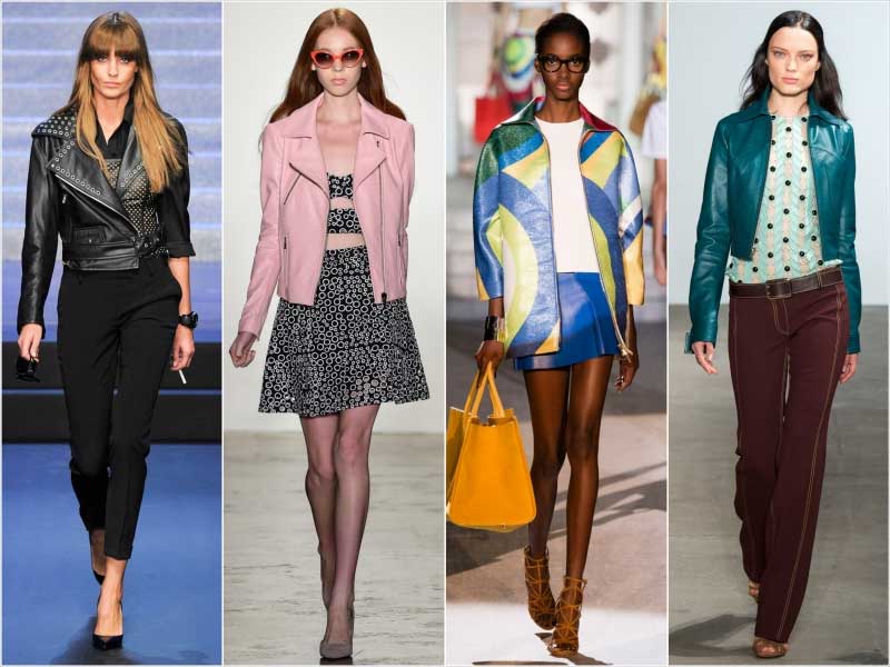 Самые модные цвета женских кожаных курток в 2023 году
