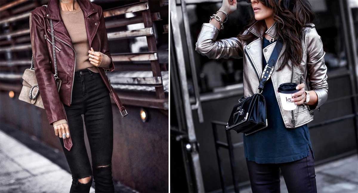 Женские кожаные куртки популярный тренд в весеннем модном сезоне 2023 года