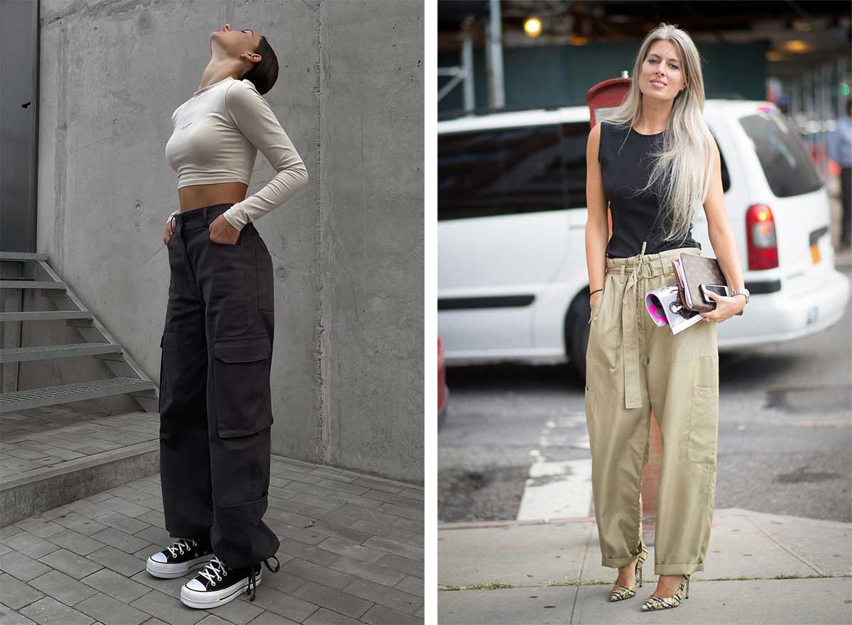Широкие брюки карго: модный тренд 2024