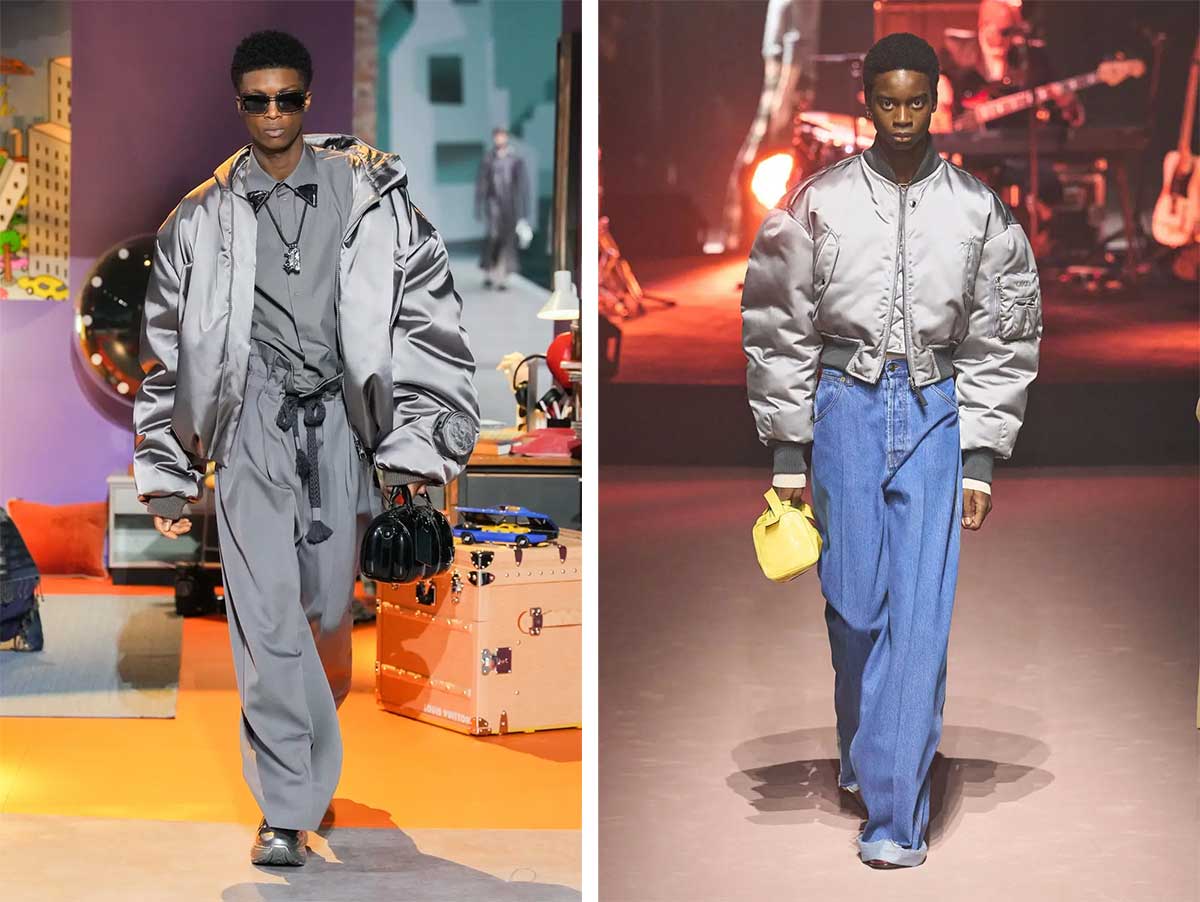 Мужская куртка-бомбер в приглушенных цветах без декора и ярких принтов модный тренд 2023