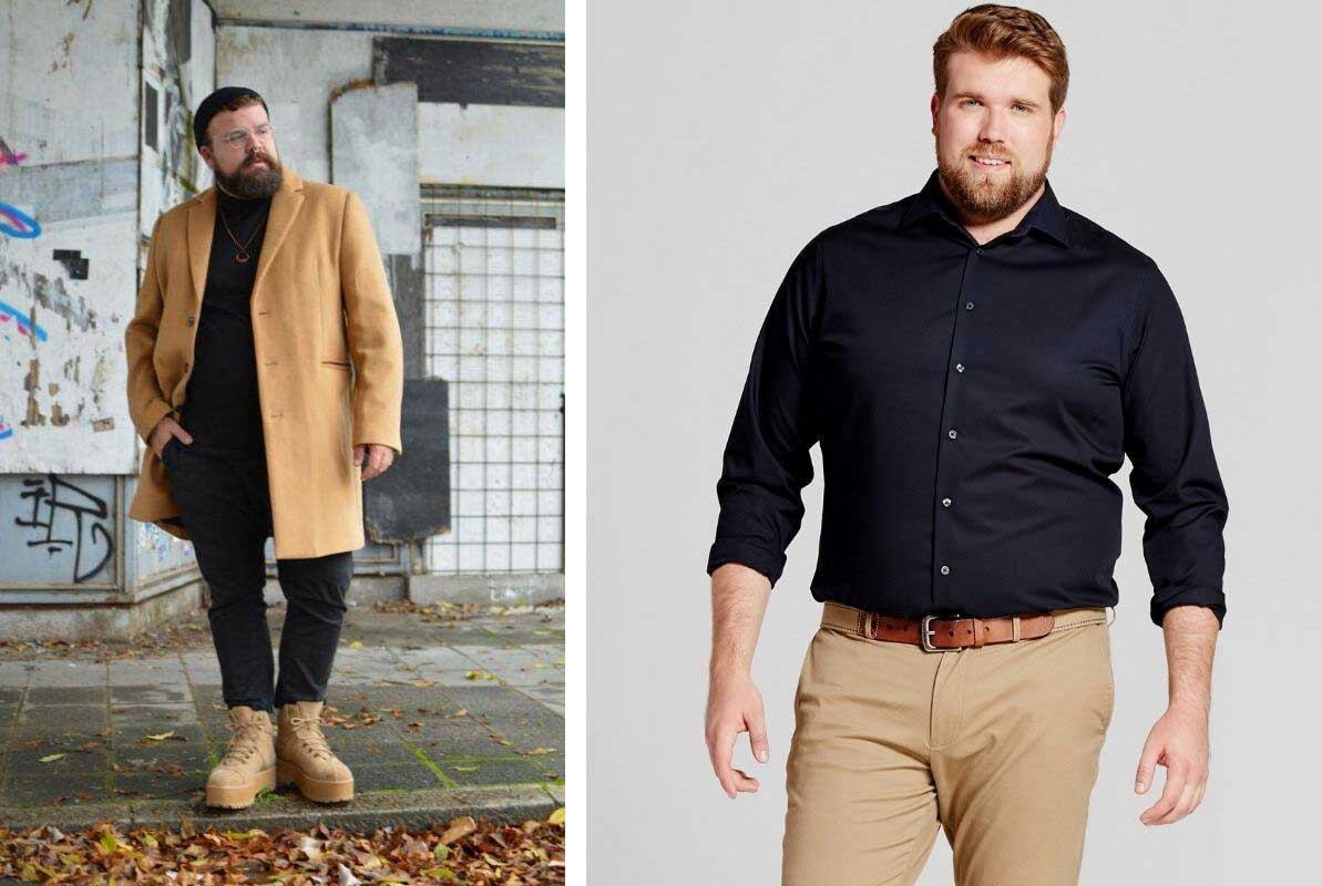 Базовый гардероб для полных мужчин: модные тренды