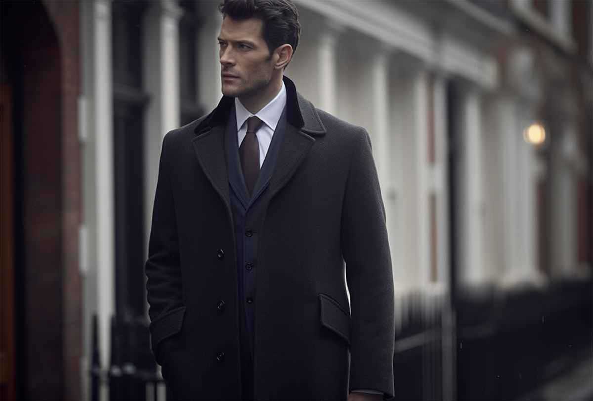 Мужское классическое пальто прямого кроя модные тенденции 2024