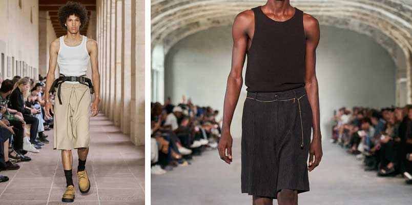 Правильная длина мужских шорт модные тенденции 2024