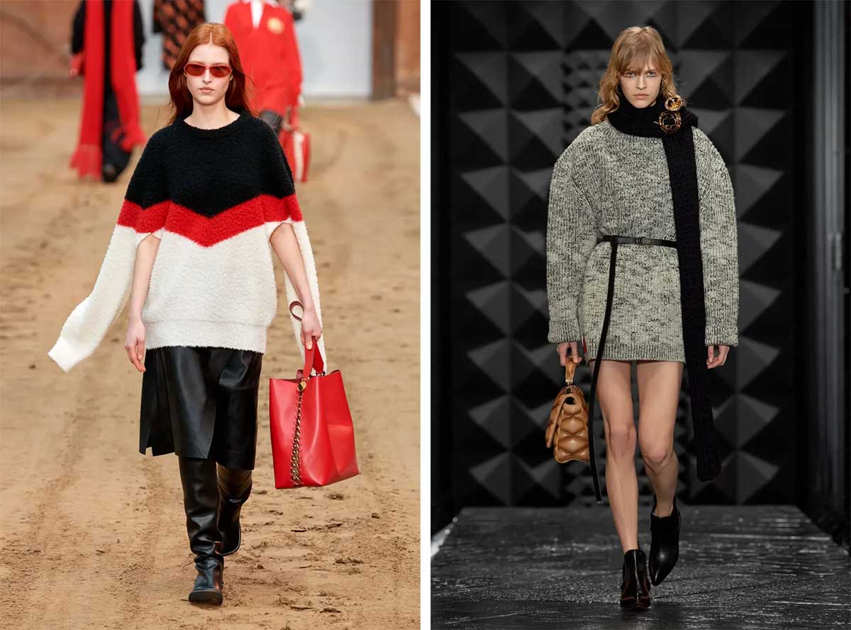 Объемный трикотаж (оверсайз) — джемпер, свитер, кардиган или жилет: модные тенденции осень-зима 2024. С чем носить женский трикотаж оверсайз?