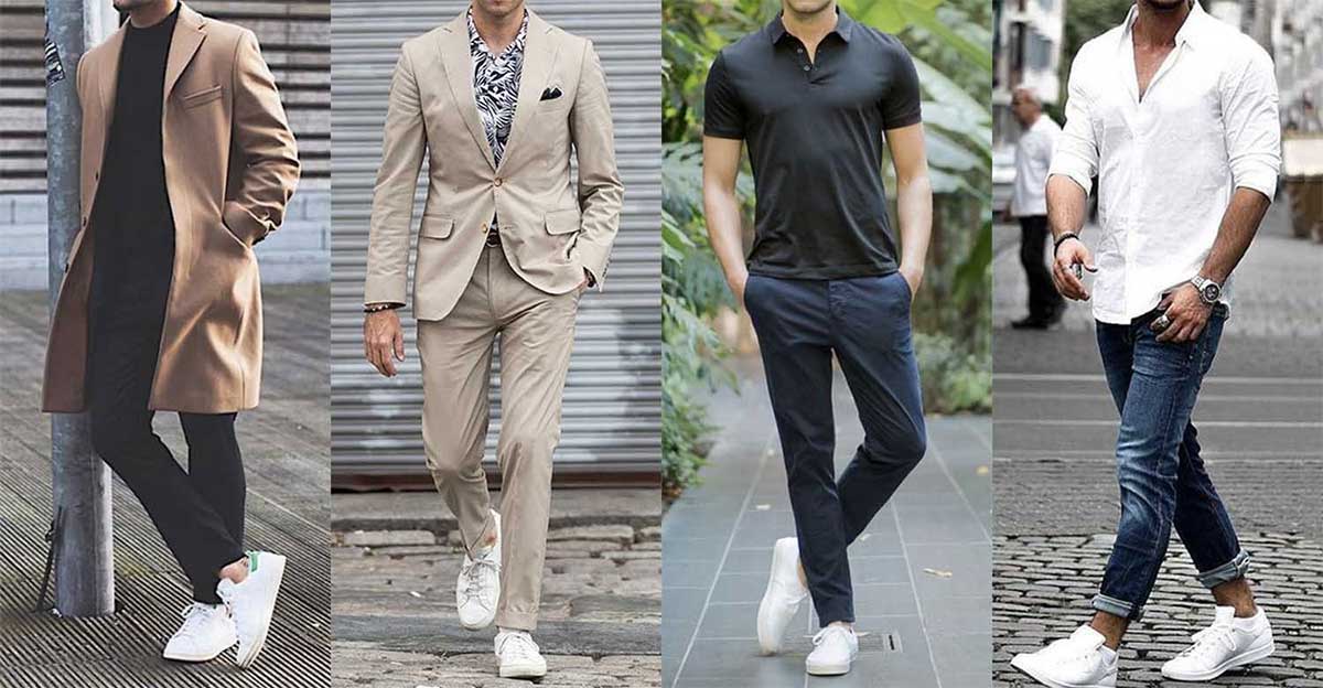 Стильные мужские образы с белым кроссовками: модные тенденции и тренды 2024