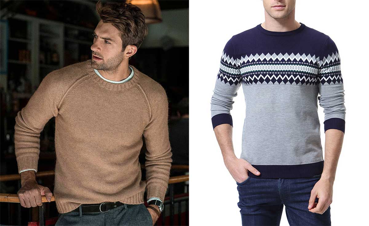 Мужской свитер с круглым вырезом - идеальный вариант на осень-зиму 2024